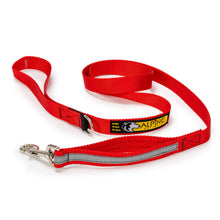 Load image into Gallery viewer, Urban Trail® Walking Dog Leash, 5 Foot Long,  1" or 3/4" width for Large and Small Dog, Hiking Leash, Low Light Visibility, 3M™ Scotchlite Reflective Bands- Hand-Made in the USA!