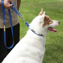 Load image into Gallery viewer, Urban Trail® Walking Dog Leash, 5 Foot Long,  1" or 3/4" width for Large and Small Dog, Hiking Leash, Low Light Visibility, 3M™ Scotchlite Reflective Bands- Hand-Made in the USA!
