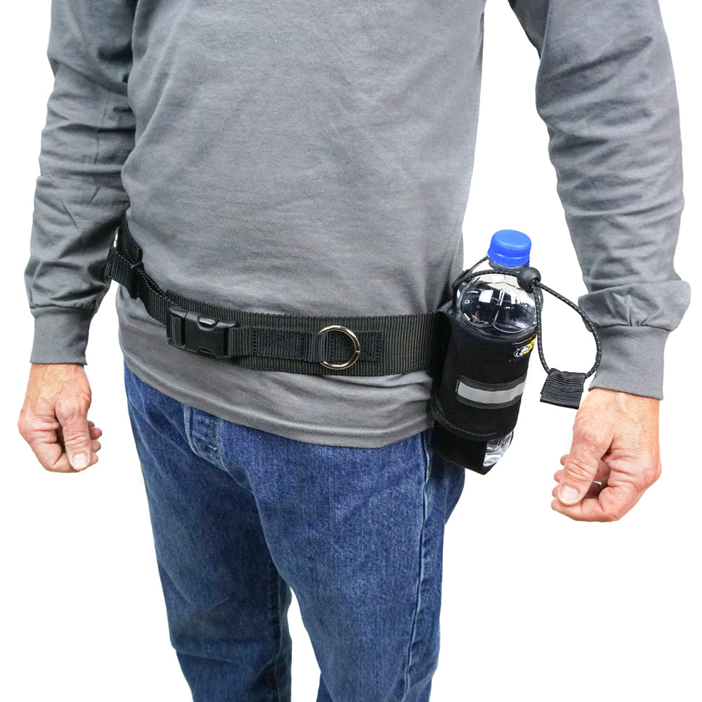 Elastic Top Water Bottle Holder for a Backpack 