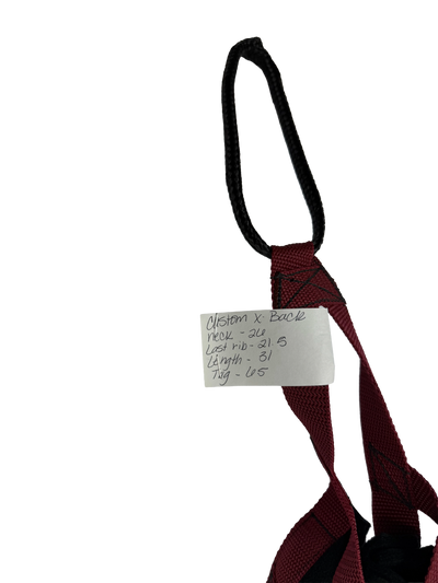 X-Back Harness BURGUNDY 26 x 31, 21.5