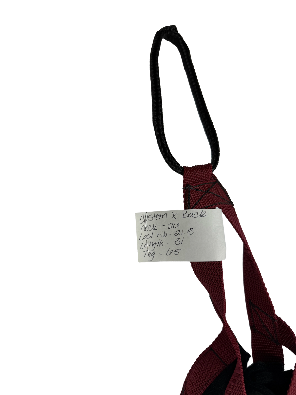 X-Back Harness BURGUNDY 26 x 31, 21.5