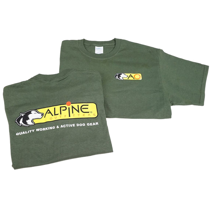 Alpine Outfitters T-Shirt - Premium, Short Sleeve, Forest Green