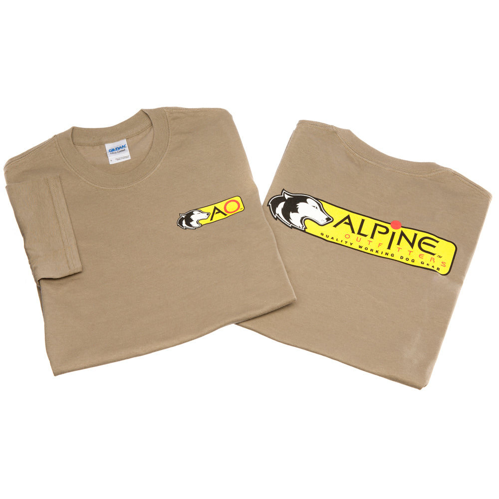 Alpine Outfitters T-Shirt, Short Sleeved, Olive colored - Clearance, Limited Supply
