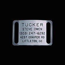 Load image into Gallery viewer, Boomerang Stainless Steel ID Tags