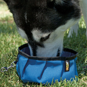 Collapse-a-Bowl for Dogs - Portable Water Bowl for Hiking, Running, and Walking - Free Monogram - Hand-Made in the USA!