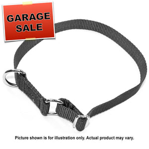 Limited Slip Collar, Stainless Steel D-ring, Burgundy, Extra Large 16" - 26" Neck (Garage Sale Item)