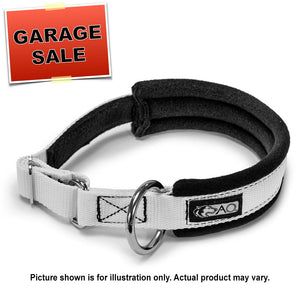 #101 - Padded Collar, O-Ring, RED, Reflective Bands - Size  S - 13" - 16"  (Garage Sale Item)
