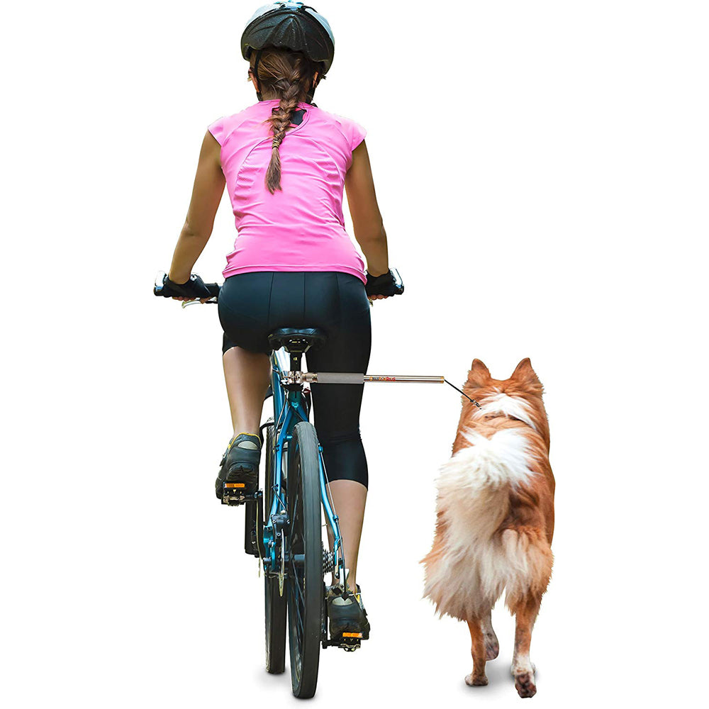 Walky Dog Plus Bicycle Leash For Dogs – Hands-Free, Shock Absorbing, Seat Post Mount (Italy Made)